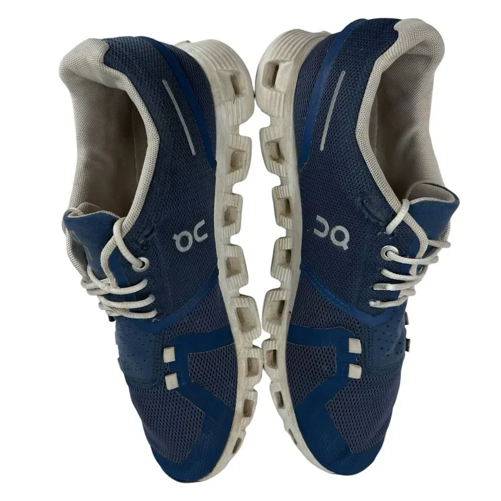 ON‎ Women's Cloud 5 Running Shoe Denim/White